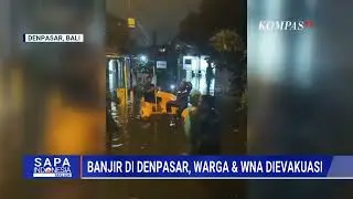 Banjir Rendam Denpasar, BPBD Turun Evakuasi Warga   WNA
