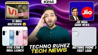 Vi India Shutdown😧,Jio Good News,vivo X200 FE India,Nothing Phone 3 First Look,Alcatel V3 Kachra
