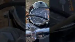 Honda Cb77 super hawk with cb350four engine swap mid winter warm up.