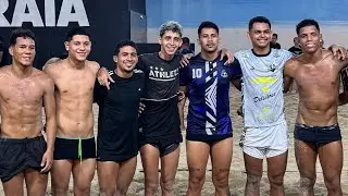 Desafio sem shark - Everton e Dondon X Juninho e MC #01partida #ftv #futevolei 