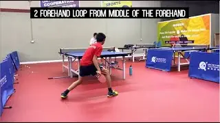 Butterfly Training Tips with Xianyao He - 2 Forehand Loop from FH, 2 Forehand Loop from the BH