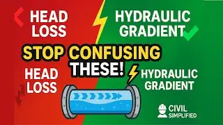Stop Confusing Head Loss & Hydraulic Gradient! | Fluid Mechanics Made Easy| Civil Simplified