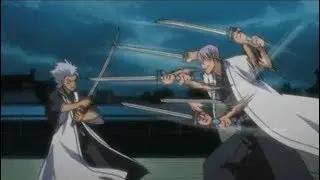 Toshiro vs Gin Bleach