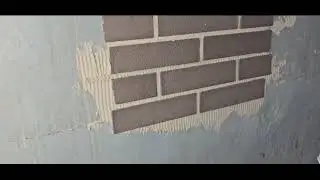 Монтаж штучного гибкого клинкера EcoStyle
