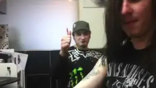 Joe Graves getting tattooed