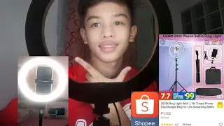 UNBOXING & TUTORIAL  (On How to assemble 26cm Ring Light with  1.1M Triopod phone clip)