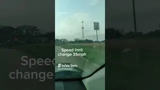 Fastest speed limit change in America #speed #funny #shorts