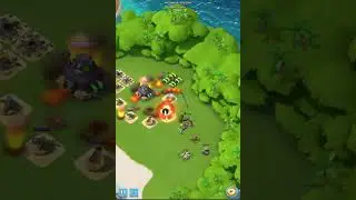 How to destroy Dr. T's tropical island | Boom Beach | #shorts