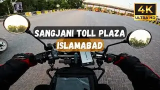 Crossing Sangjani Toll Plaza | 4K POV Bike Ride | GT Road | Streets Of Pakistan 🇵🇰 | Islamabad |2024