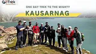 Kausarnag Lake in one day ? | GoTrek Adventures | #trekking #kashmir #travel #explore #mountains 