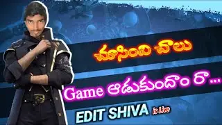 Free Fire Telugu Live - EDIT SHIVA is Live Now 🔥 | Telugu Gaming Live Stream #ESG #FreeFireLive