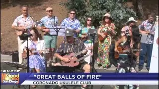 Coronado Ukulele Club on KUSI-TV - July 12, 2024