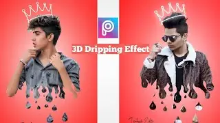 3D Dripping Effect l Photo Editing Tutorial In PicsArt Step by Step