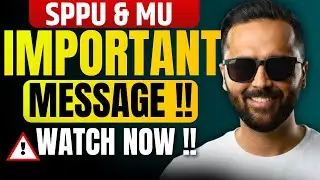 ⚠️ Important Message for SPPU & MU Students | Pradeep Giri Sir