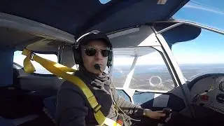 Flying my SILA 450 ultralight aircraft.