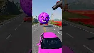 Small Cars vs Huge Hammer Challenge 😳🚘 #shorts#youtubeshorts#cars#carshorts#viral#trending#gaming