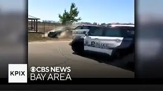 Caught on camera: Napa police chase double murder suspect