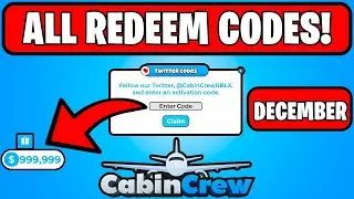 CABIN CREW SIMULATOR ALL NEW & WORKING CODES FOR DECEMBER 2025 ROBLOX