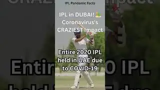 IPL in DUBAI! 🏜️ Coronavirus's CRAZIEST Impact #cricketspotlight #shorts #cricket