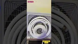 Outdoor AC fan Haier AC new installation in home 😍 #infotechhemu #reels