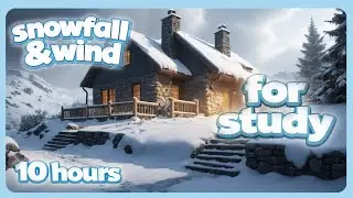 10 hours ❄️ Snowstorm Ambience, Snowfall & Wind White Noise (no music) | Ambiente de tormenta de nie
