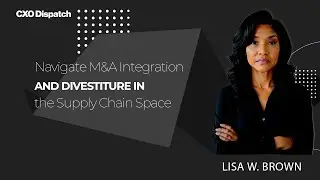 CXO Dispatch | Lisa W. Brown - Navigate M&A Integration and Divestiture in the Supply Chain Space