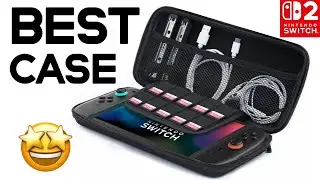 BEST Nintendo Switch 2 CASE!! 10 Games in Slim Hard Shell - amCase Carrying Case Review