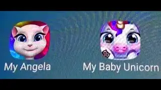 My Talking Angela Vs My Baby Unicorn