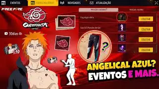 CORREE!! PEGUE SUA SKIN, PRÊMIOS 2025, 3° EMOTE GRÁTIS? CALÇA ANGELICAL E MAIS - NOVIDADES FREE FIRE