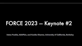 FORCE 2023 Keynote 2: Preprints for Whom?