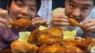 友達とケンタッキーを食べつくす！【咀嚼音】