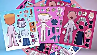 🧠 BRAINROT Cappuccina Sticker Book ✨ Super Satisfying ToyASMR for Relaxation