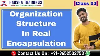 Pega Class 3 | Organization Strucure in Real | Encapsulation | Class  | Training +91-9652532753