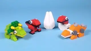 How To Make Lego BABY DINOS - 10664 Lego Bricks and More Creative Tower Tutorial