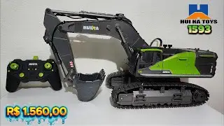 Análise Escavadeira de Controle Remoto - Huina 1593 - Escavadeira RC Huina 1593