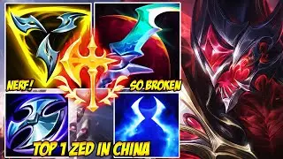 WILD RIFT CHINA TOP 1 ZED - THIS ZED NEVER GAVE THEM A CHANCE