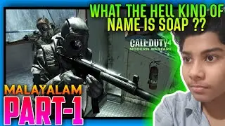 Part 1 - Call Of Duty 4:Modern Warfare Malayalam Wallthrough || Allu's Tech Vlogs ||