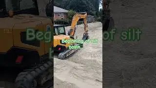 Beginning of silt basin !