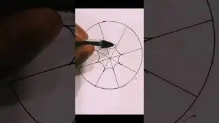 Satisfying Line I #spiral 3D pattern drawing #shorts