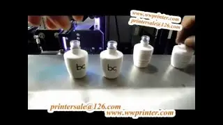 Conical nail polish glass bottle screen decoration machine with Camera Registration