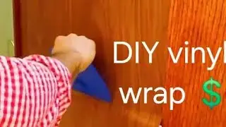 Old door renovation. Old door vinyl wrapping. Vinyl wrap. Home decor. Home renovation. DIY. Satisfy
