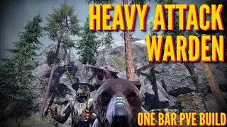 Warden Heavy Attack Meta One Bar PVE Oakensoul Build (Firesong DLC)