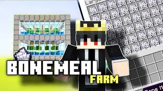 Minecraft Automatic Bonemeal Farm  | Unlimited Bonemeal Generator in MCPE 1.21+ | Easy Farm Tutorial