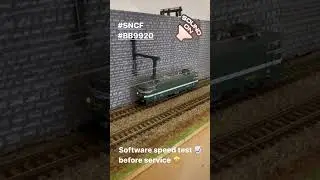 French BB9200 in N scale. Speed measurement for TrainController and trial run!