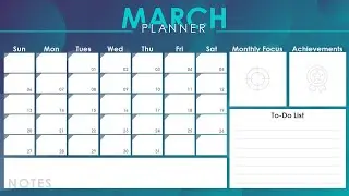 March Planner Animated PowerPoint Template