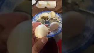 eat delicious baby duck eggs, eating baby duck eggs, duck egg, Baby duck eggs, #yummy #subscribe