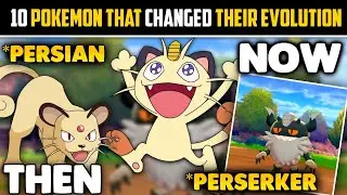 10 Pokémon That Have *CHANGED* Their Evolution | Pokemon Evolution | POKEMON