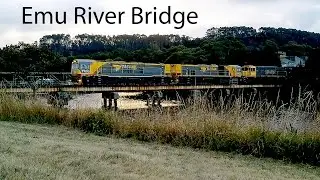 Train Crossing the Emu River - 10th January 2015