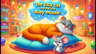 The Lazy Cat and the Busy Mouse | A Fun Story Song for Toddlers | Learn Why Hard Work Matters