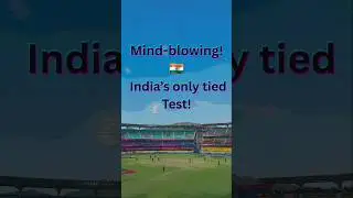 A Rare Tie in Cricket 🏏 ...#cricketfacts #indiancricketteam #india #testcricket #indvsaus #cwc2025